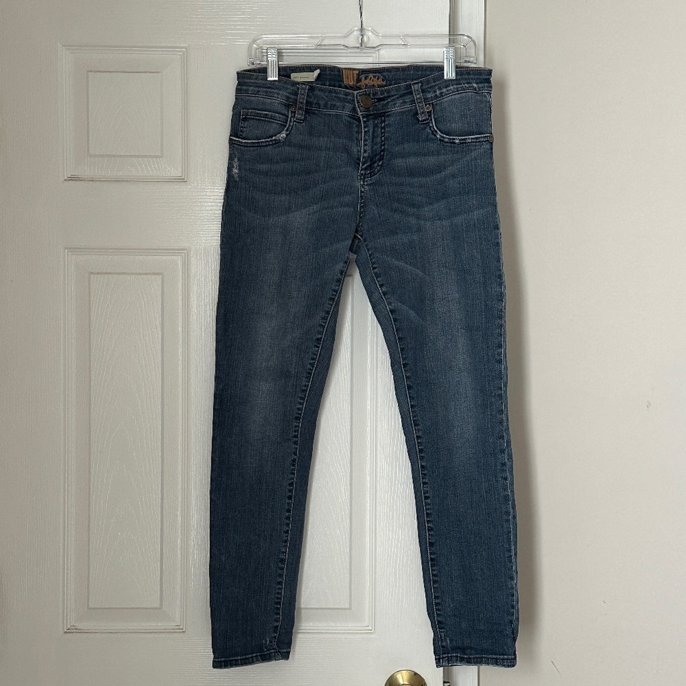 Kut from The Kloth Katy Boyfriend jeans Medium wash Distressing Size 4 Women